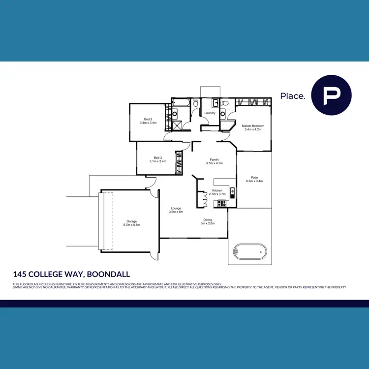 Floorplan of Homely house listing, 145 College Way, Boondall QLD 4034