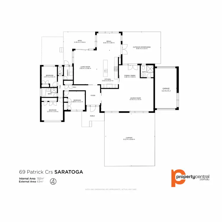 Floorplan of Homely house listing, 69 Patrick Crescent, Saratoga NSW 2251