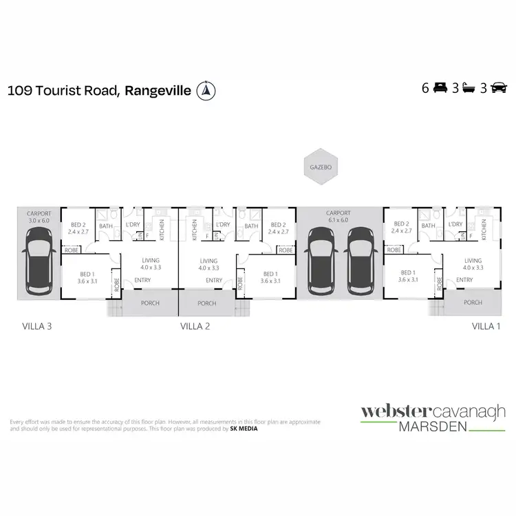 Floorplan of Homely block of units listing, 109 Tourist Road, Rangeville QLD 4350