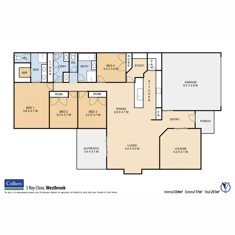Floorplan of Homely house listing, 3 Roy Close, Westbrook QLD 4350
