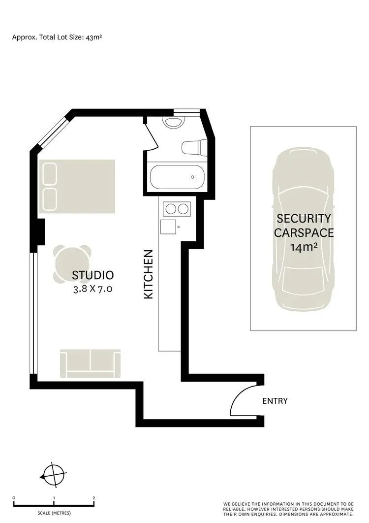 Floorplan of Homely apartment listing, 807/389 Bourke Street, Surry Hills NSW 2010