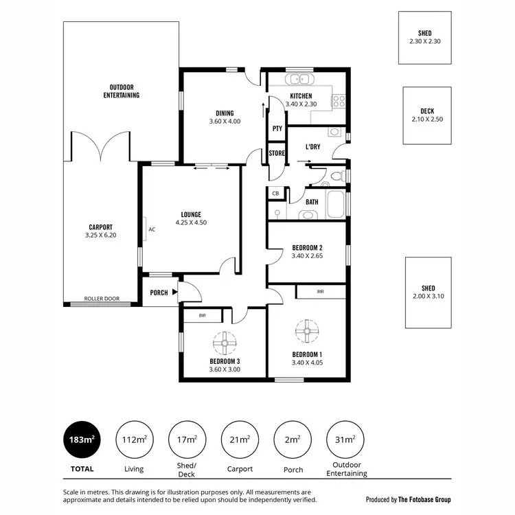 Floorplan of Homely house listing, 43 Fairview Grove, Hackham West SA 5163