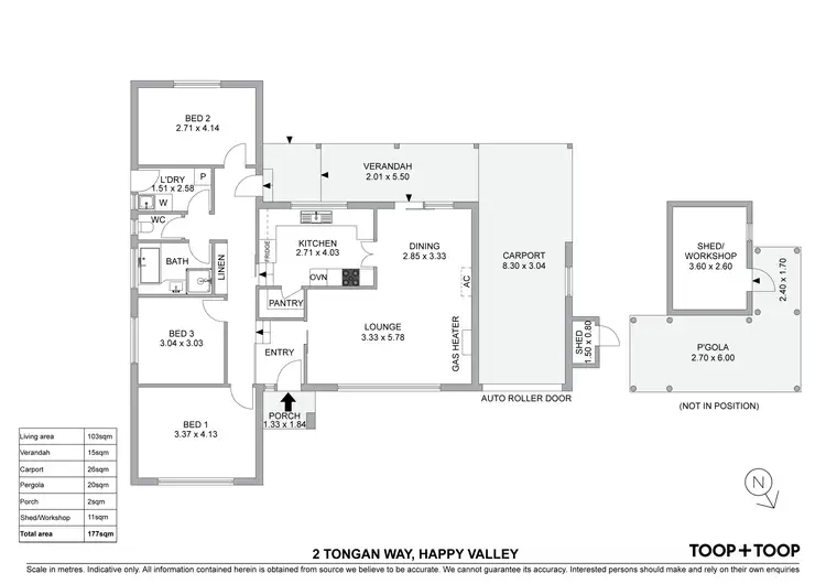 Floorplan of Homely house listing, 2 Tongan Way, Happy Valley SA 5159