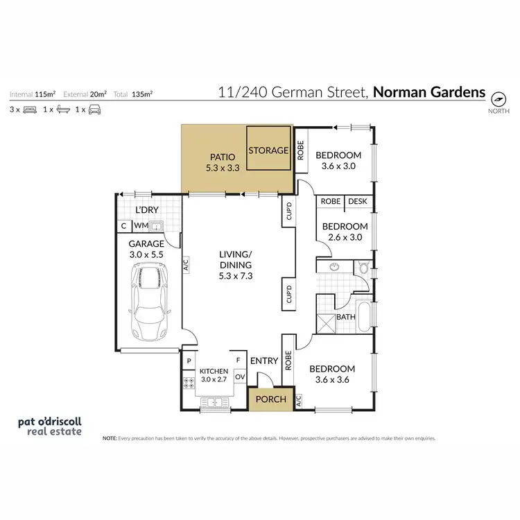 Floorplan of Homely unit listing, 11/240 German Street, Norman Gardens QLD 4701