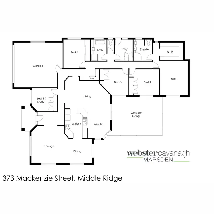 Floorplan of Homely house listing, 373 Mackenzie Street, Middle Ridge QLD 4350