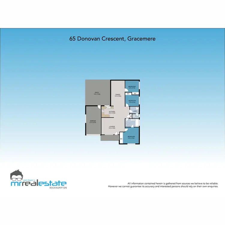 Floorplan of Homely house listing, 65 Donovan Crescent, Gracemere QLD 4702
