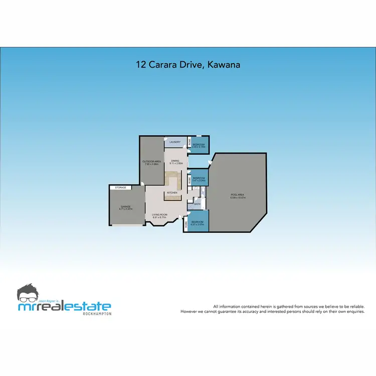 Floorplan of Homely house listing, 12 Carara Drive, Kawana QLD 4701