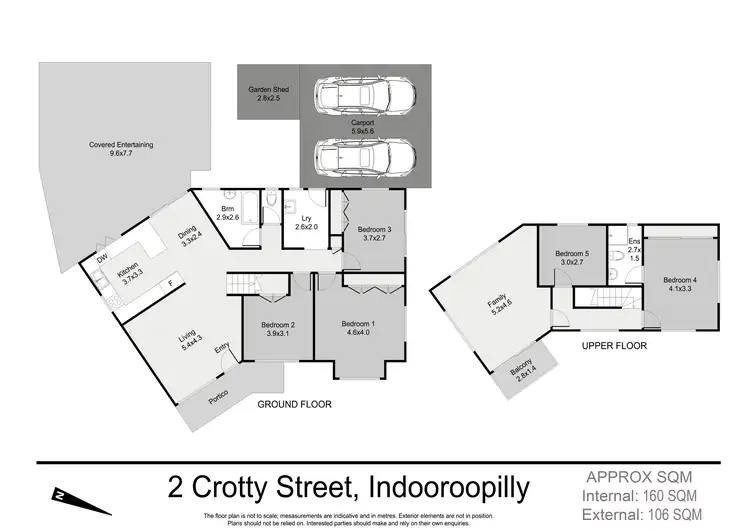 Floorplan of Homely house listing, 2 Crotty Street, Indooroopilly QLD 4068