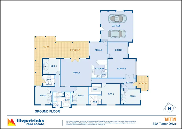 Floorplan of Homely house listing, 32A Tamar Drive, Tatton NSW 2650