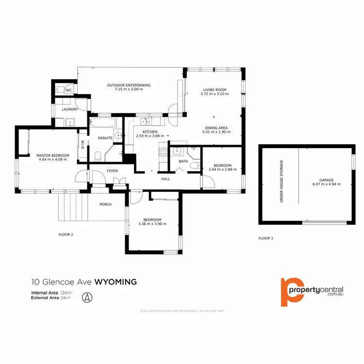Floorplan of Homely house listing, 10 Glencoe Avenue, Wyoming NSW 2250