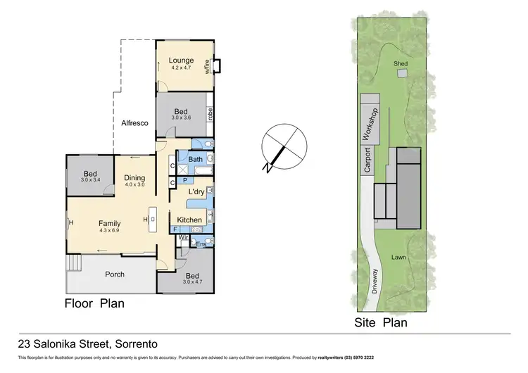 Floorplan of Homely house listing, 23 Salonika Street, Sorrento VIC 3943