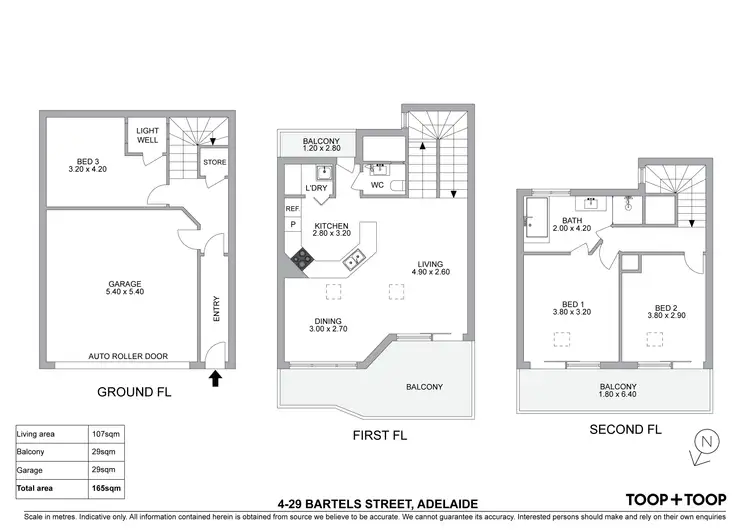 Floorplan of Homely townhouse listing, 4/29 Bartels Street, Adelaide SA 5000