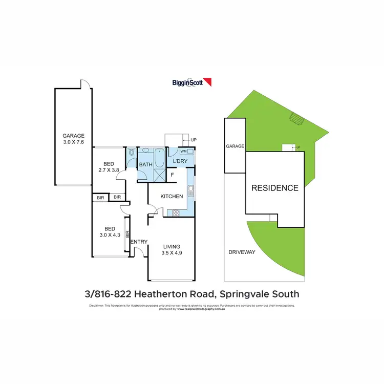 Floorplan of Homely unit listing, 3/816-822 Heatherton Road, Springvale South VIC 3172