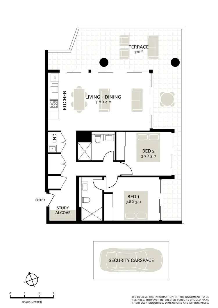 Floorplan of Homely apartment listing, 107/9 Archibald Avenue, Waterloo NSW 2017