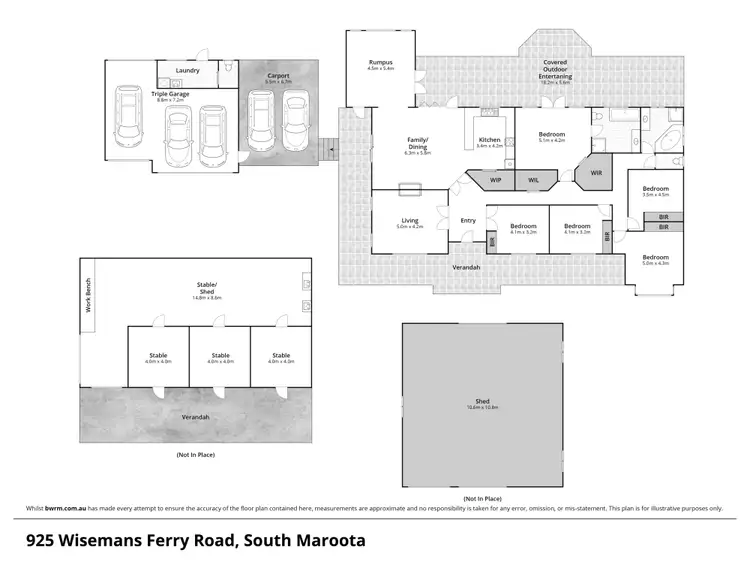 Floorplan of Homely rural property listing, 925 Wisemans Ferry Road, South Maroota NSW 2756
