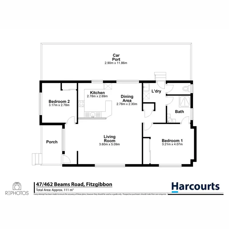Floorplan of Homely villa listing, 47/462 Beams Road, Fitzgibbon QLD 4018