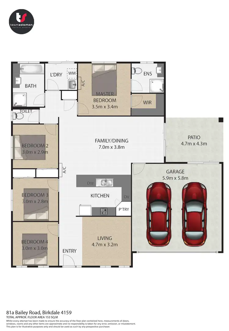 Floorplan of Homely house listing, 81a Bailey Road, Birkdale QLD 4159
