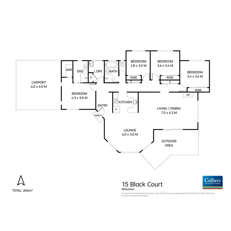 Floorplan of Homely house listing, 15 Black Court, Wilsonton QLD 4350