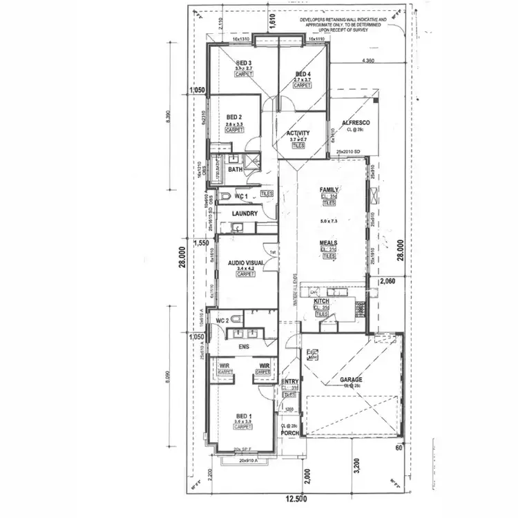 Floorplan of Homely house listing, 16 Costate Road, Jindalee WA 6036