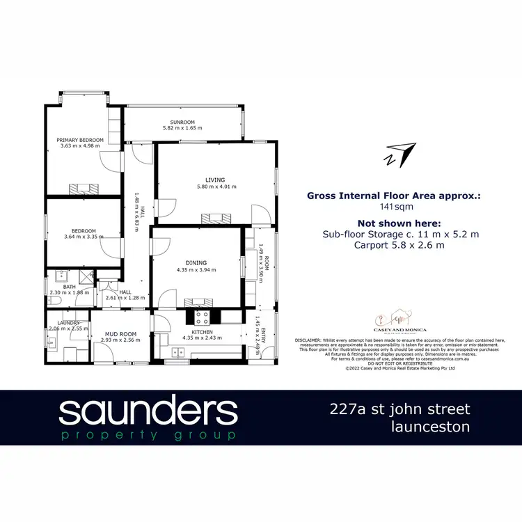 Floorplan of Homely house listing, 227A St John Street, Launceston TAS 7250