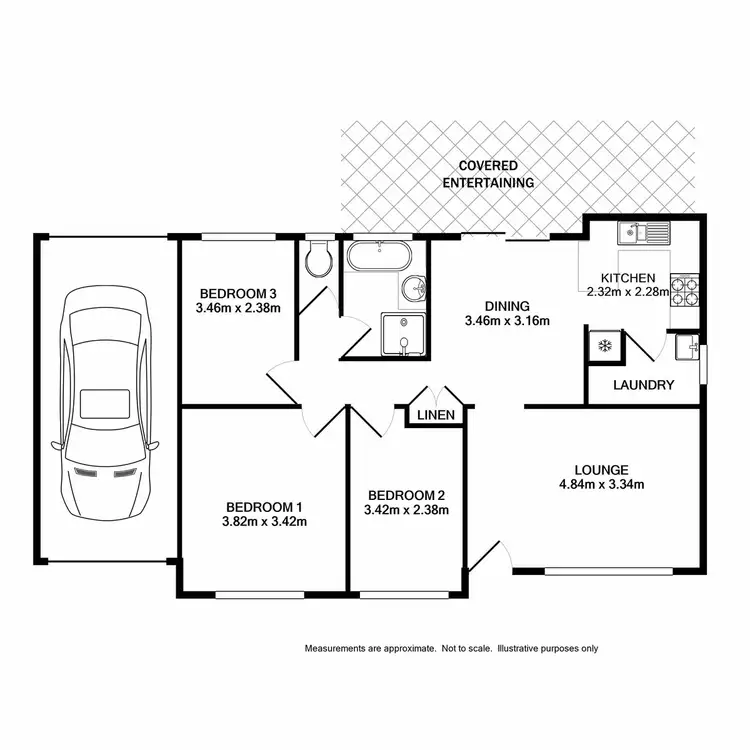 Floorplan of Homely house listing, 46 Jersey Parade, Minto NSW 2566