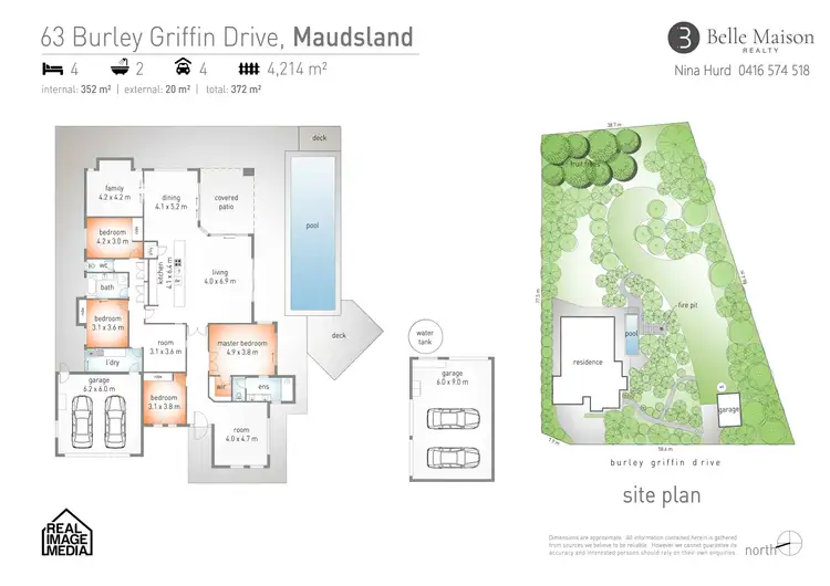 Floorplan of Homely house listing, 63 Burley Griffin Drive, Maudsland QLD 4210