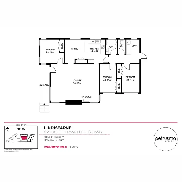 Floorplan of Homely unit listing, 82 East Derwent Highway, Lindisfarne TAS 7015