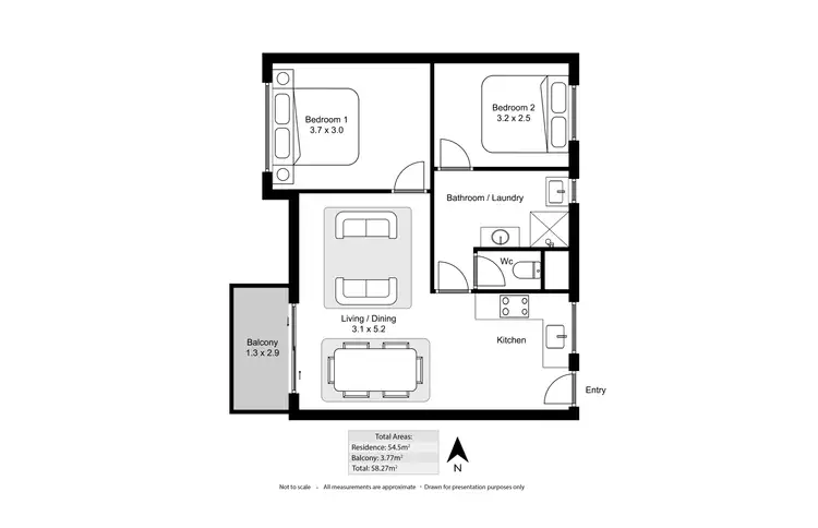Floorplan of Homely flat listing, 14/186 Albert Street, Osborne Park WA 6017