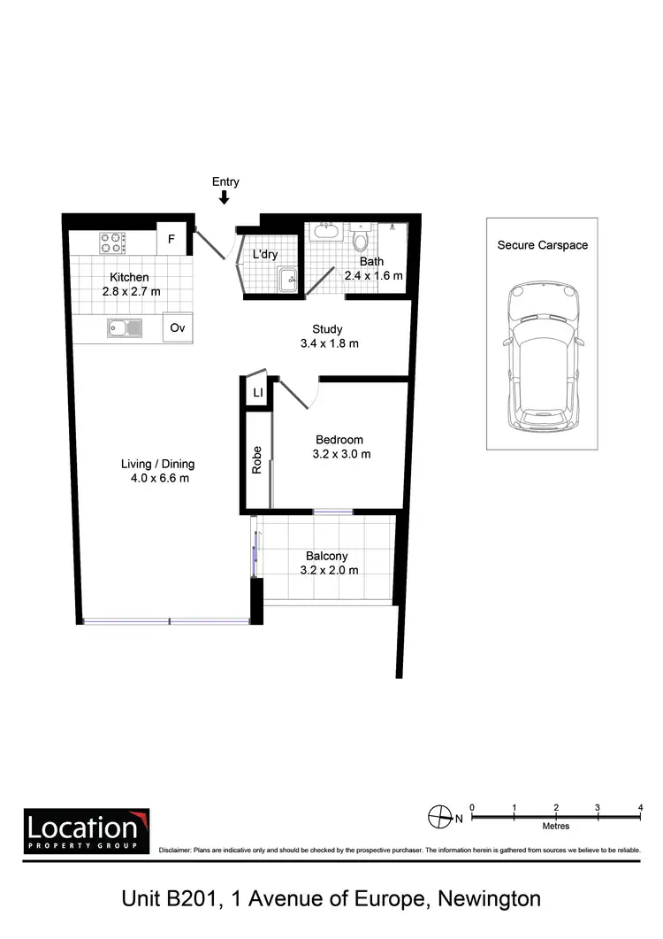 Floorplan of Homely apartment listing, 210/1 Avenue of Europe, Newington NSW 2127
