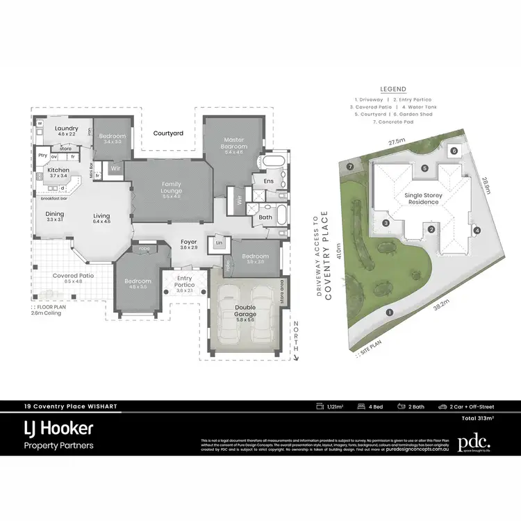 Floorplan of Homely house listing, 19 Coventry Place, Wishart QLD 4122