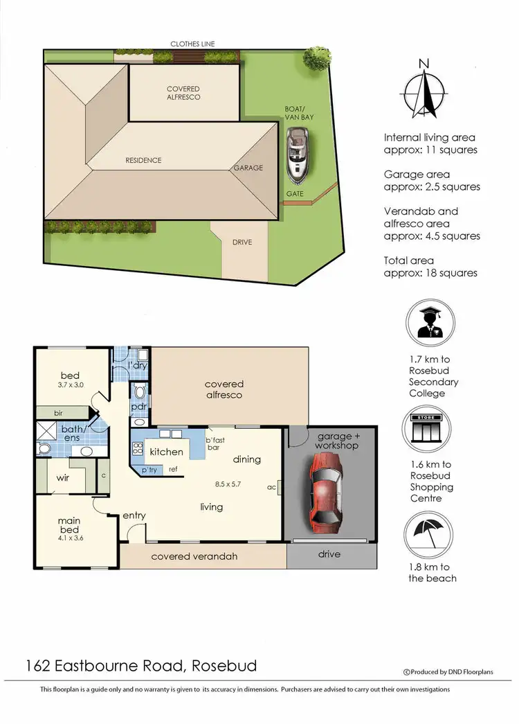 Floorplan of Homely house listing, 162 Eastbourne Road, Rosebud VIC 3939