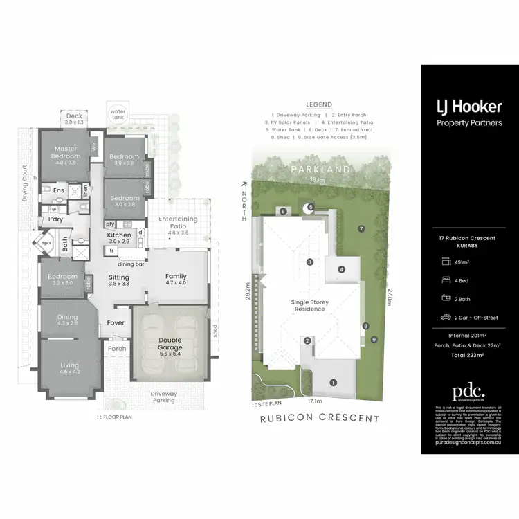 Floorplan of Homely house listing, 17 Rubicon Crescent, Kuraby QLD 4112
