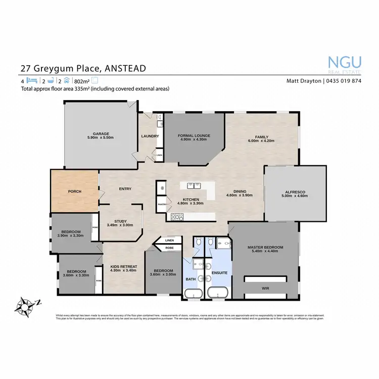 Floorplan of Homely house listing, 27 Greygum Place, Anstead QLD 4070