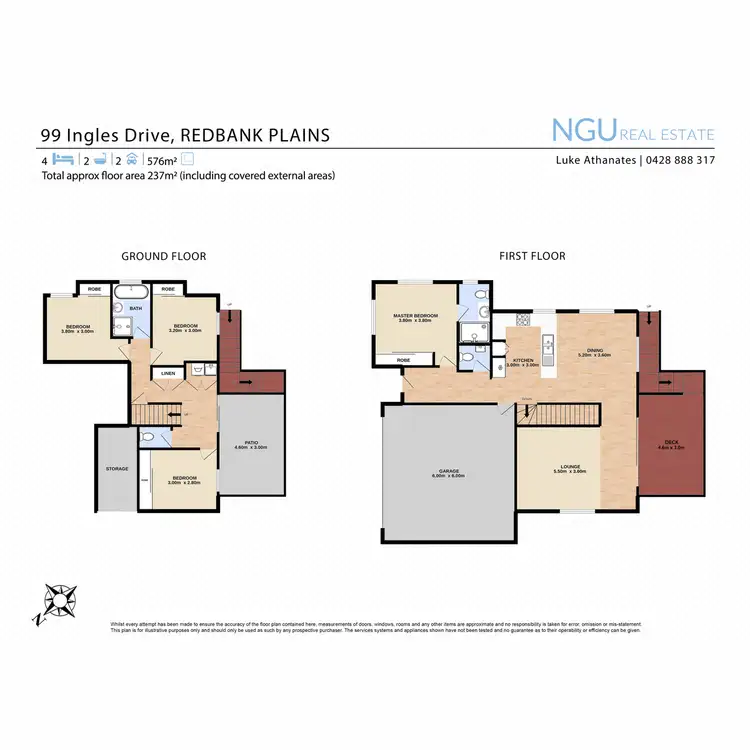 Floorplan of Homely house listing, 99 Ingles Drive, Redbank Plains QLD 4301