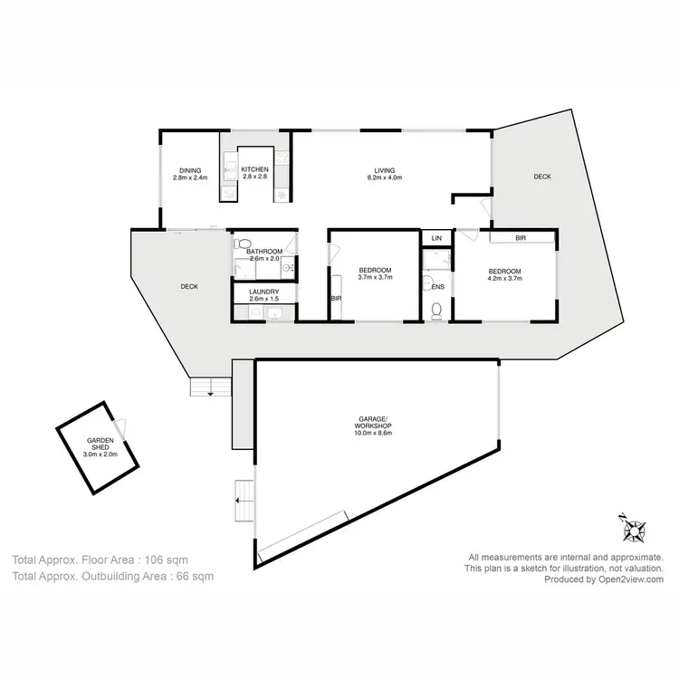 Floorplan of Homely house listing, 4/6 Pillinger Street, Dynnyrne TAS 7005
