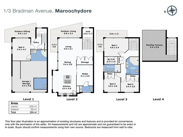 Floorplan of Homely unit listing, 1/3-5 Bradman Avenue, Maroochydore QLD 4558