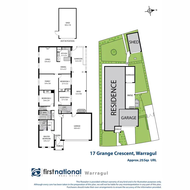 Floorplan of Homely house listing, 17 Grange Crescent, Warragul VIC 3820
