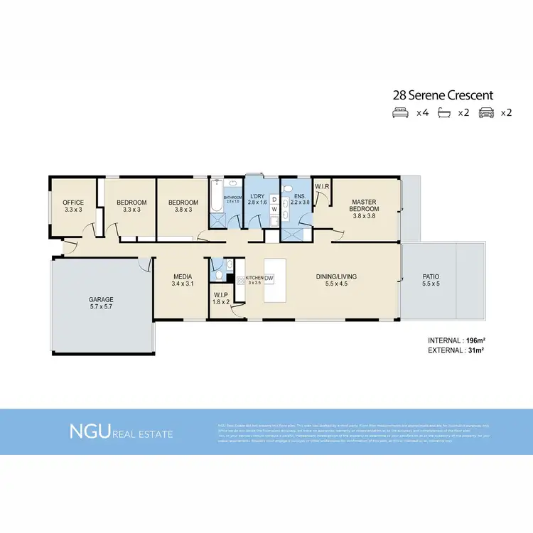 Floorplan of Homely house listing, 28 Serene Crescent, Springfield Lakes QLD 4300