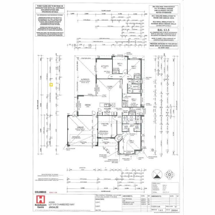 Floorplan of Homely house listing, 26 Chambered Way, Jindalee WA 6036