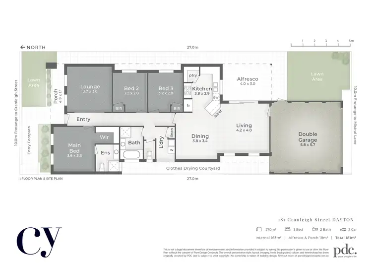 Floorplan of Homely house listing, 181 Cranleigh Street, Dayton WA 6055