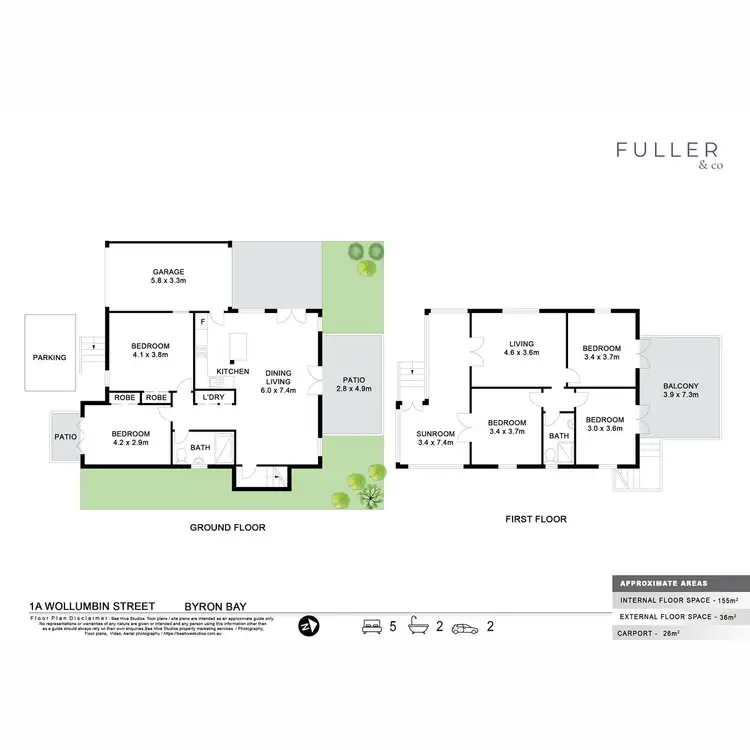 Floorplan of Homely house listing, 1A Wollumbin Street, Byron Bay NSW 2481