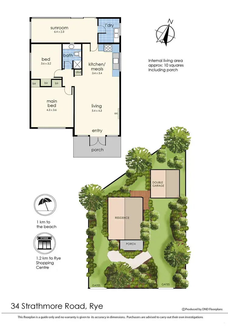 Floorplan of Homely house listing, 34 Strathmore Street, Rye VIC 3941