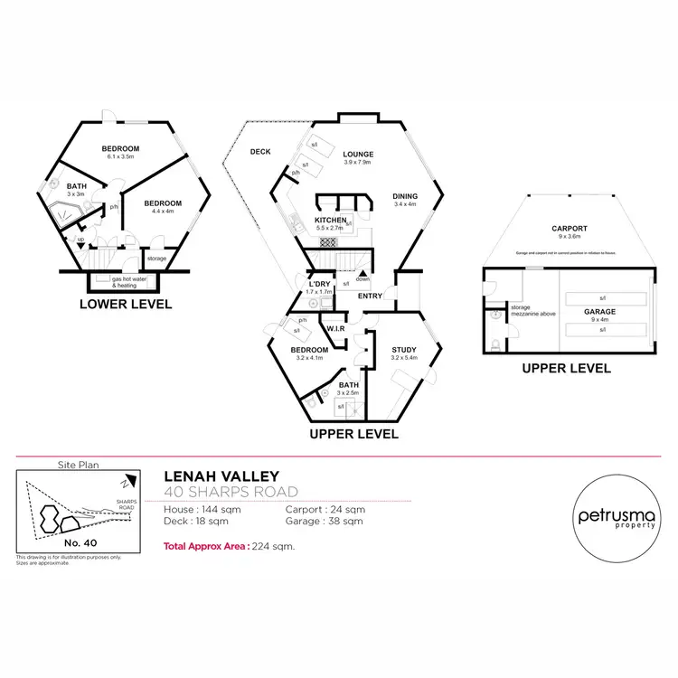 Floorplan of Homely house listing, 40 Sharps Road, Lenah Valley TAS 7008