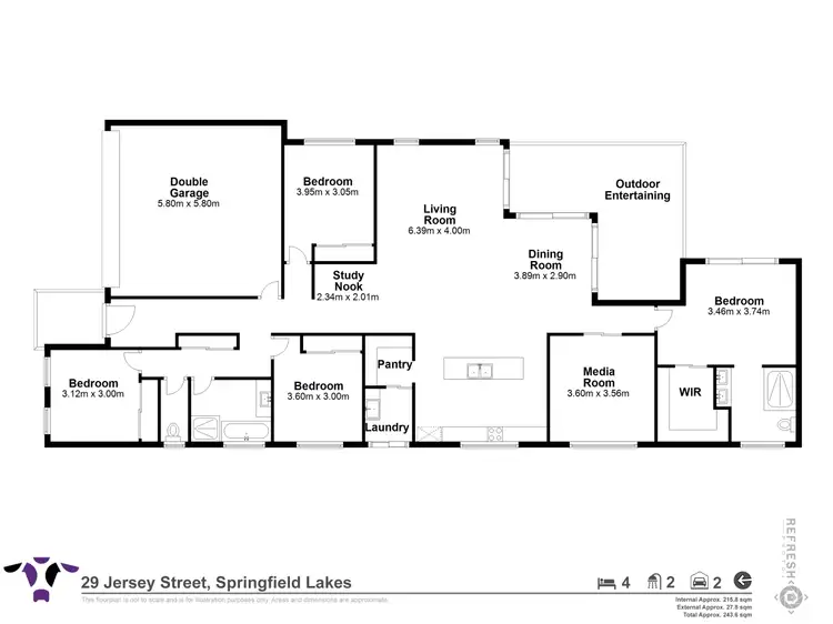 Floorplan of Homely house listing, 29 Jersey Crescent, Springfield Lakes QLD 4300