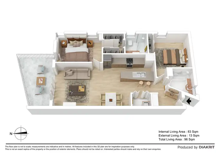 Floorplan of Homely unit listing, 66/10 Grand Parade, Kawana Island QLD 4575