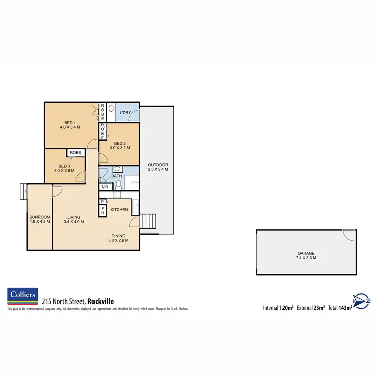 Floorplan of Homely house listing, 215 North Street, Rockville QLD 4350