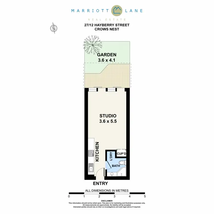 Floorplan of Homely unit listing, 27/12 Hayberry Street, Crows Nest NSW 2065