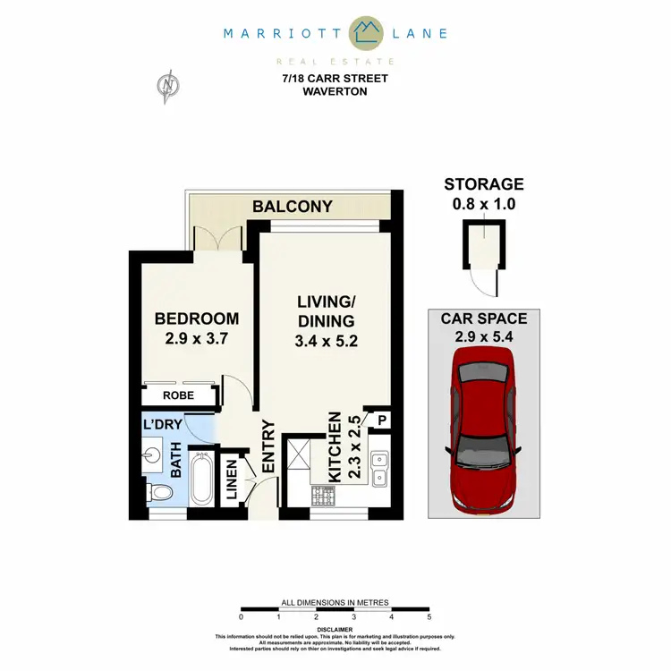 Floorplan of Homely unit listing, 7/18 Carr Street, Waverton NSW 2060