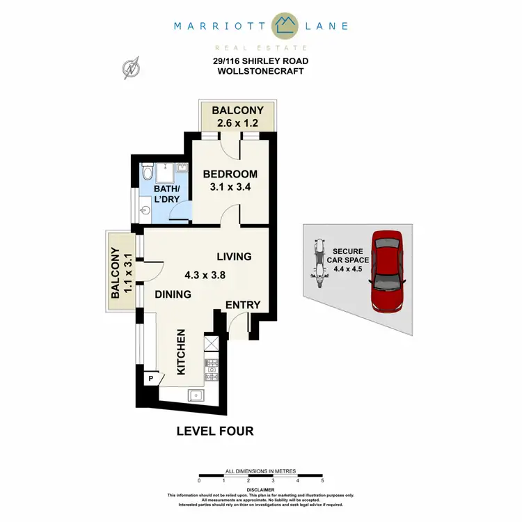 Floorplan of Homely unit listing, 29/116 Shirley Road, Wollstonecraft NSW 2065