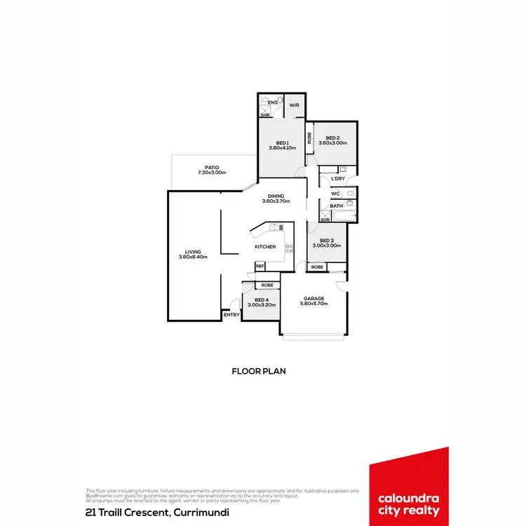 Floorplan of Homely house listing, 21 Traill Crescent, Currimundi QLD 4551